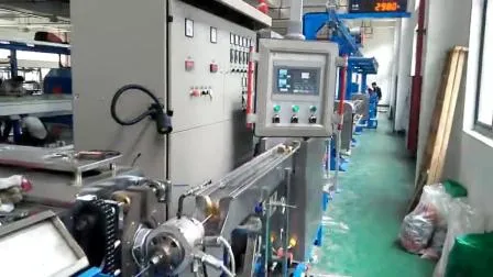 ワイヤー巻線押出用ツイスト切断機付き銅線伸線機